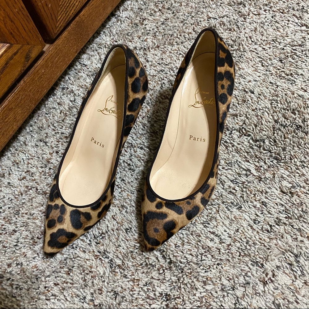 Christian Louboutin calf-hair pump